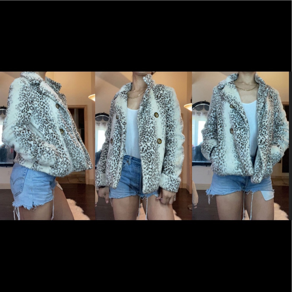 Cute leopard coat